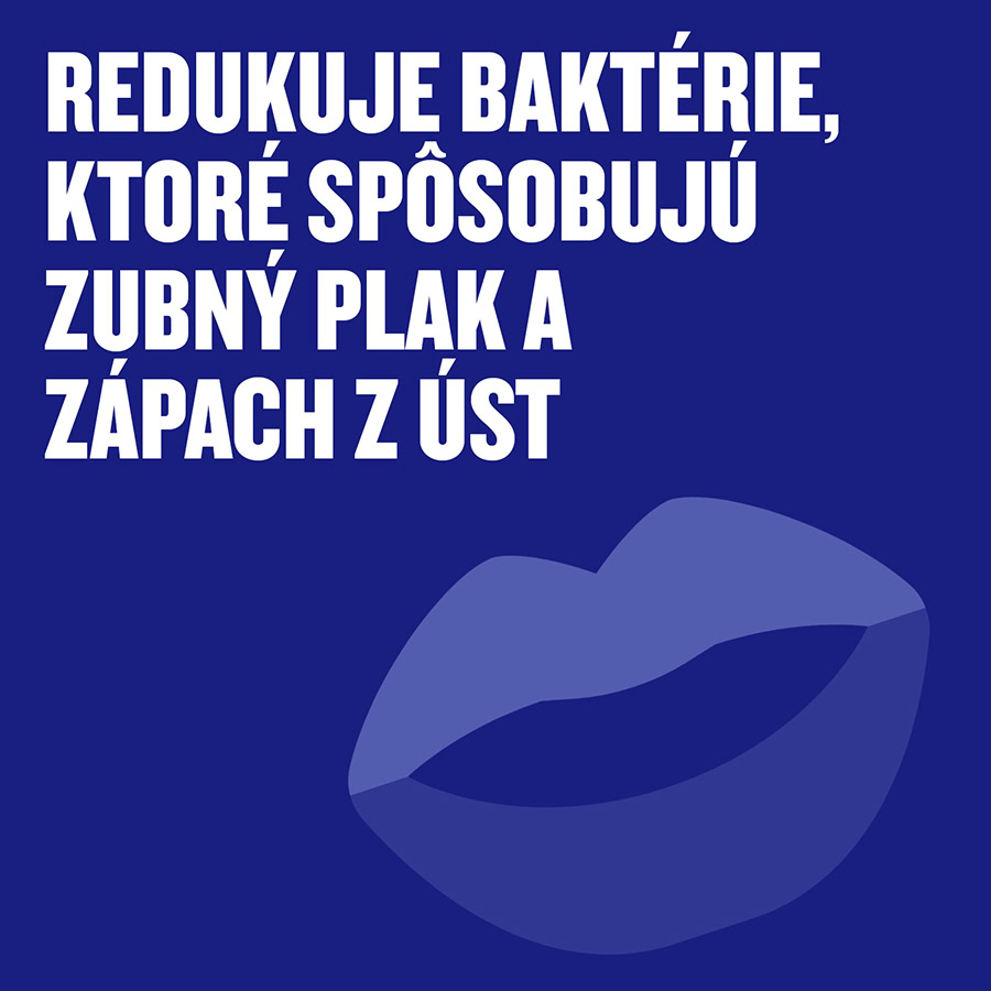 Redukuje baktérie zodpovedné za zápach z úst