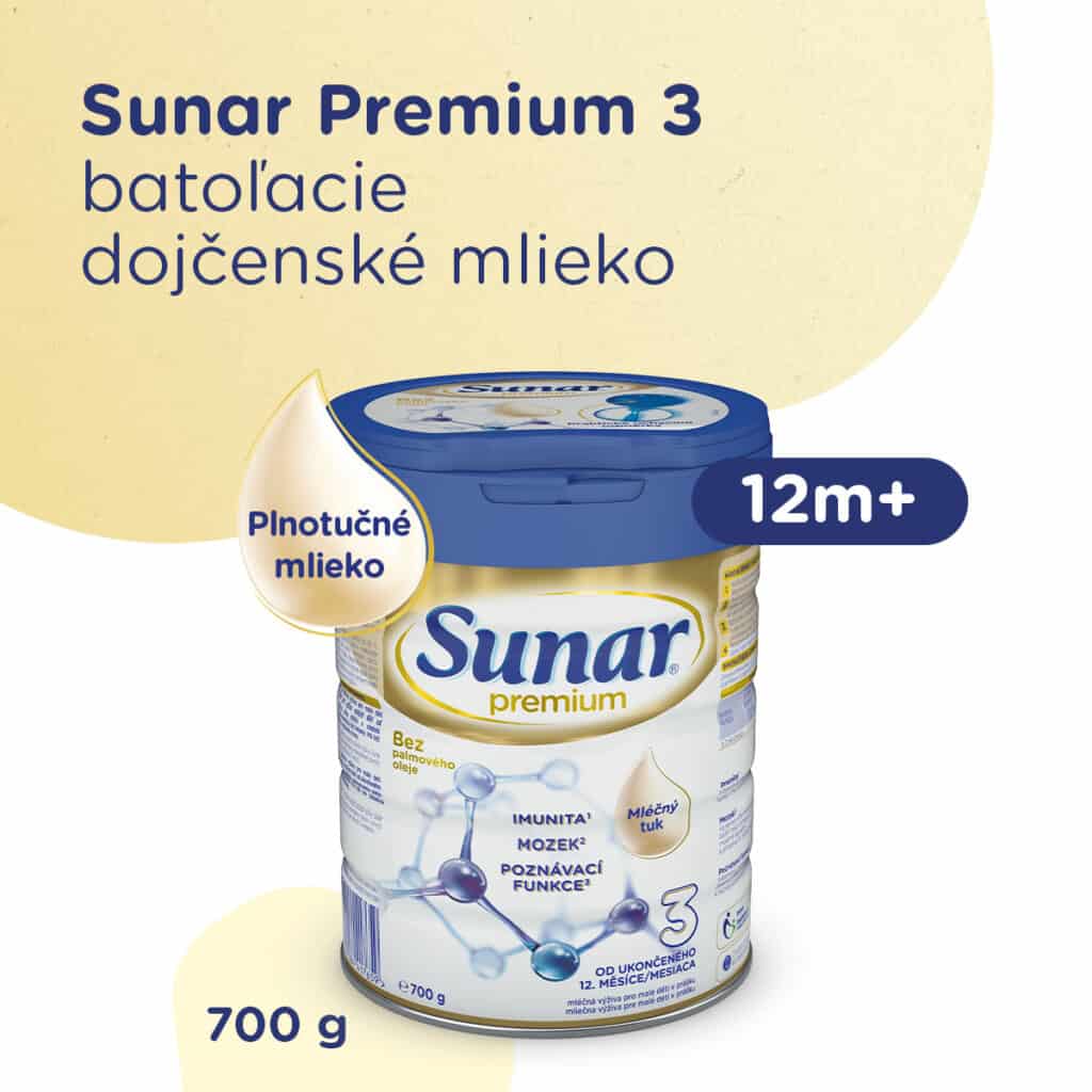 Sunar Premium 3 od 12. mesiaca s najlepšou receptúrou od Sunaru