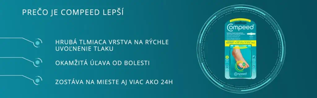 Compeed náplasť na kurie oká hydrokoloidná zvlhčujúca 6ks