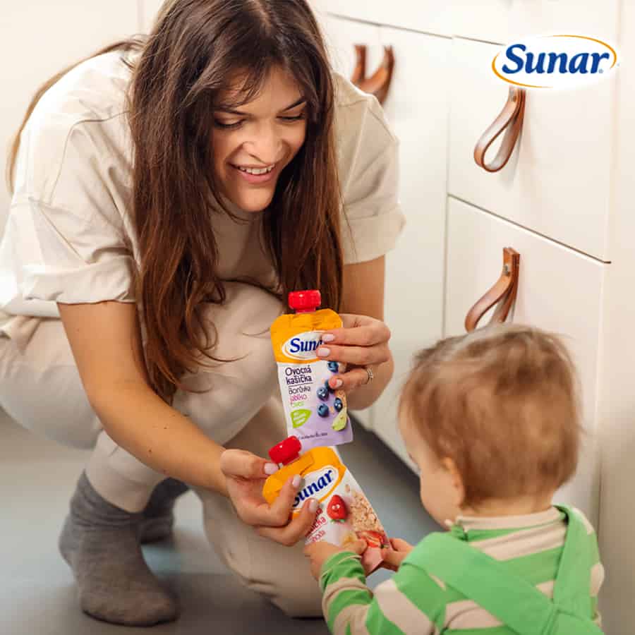 Dajte dieťaťu na výber z viacerých príchutí kapsičiek Sunar