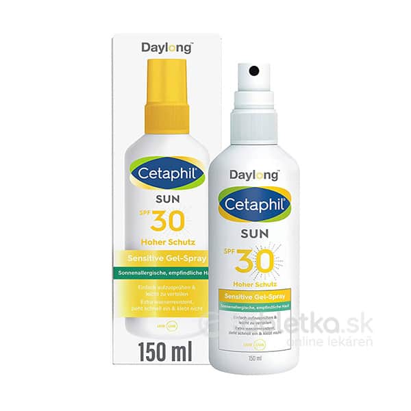 E-shop Daylong Cetaphil SUN Sensitive Gel-Spray SPF 30 gél v spreji 150ml