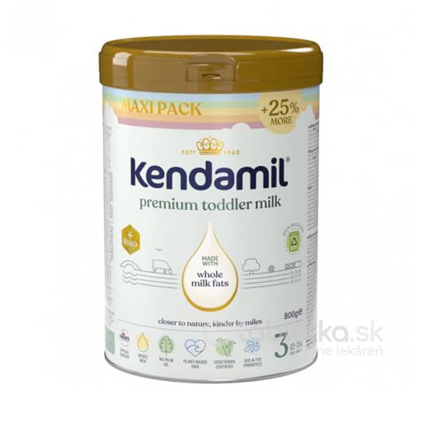 E-shop Kendamil Premium 3 HMO+, batoľacie mlieko 12m+ XXL, 1kg