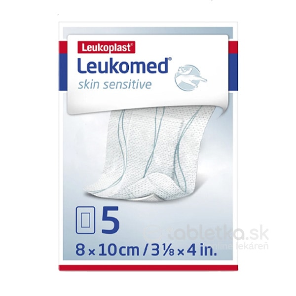 E-shop Leukoplast Leukomed Skin Sensitive sterilná náplasť 8x10cm, 5ks
