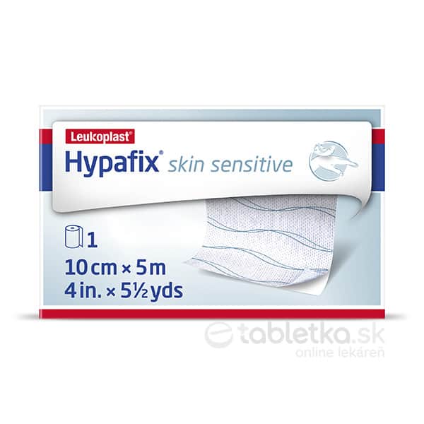 E-shop Leukoplast Hypafix Skin Sensitive fixačná silikónová náplasť, 10cm x 5m