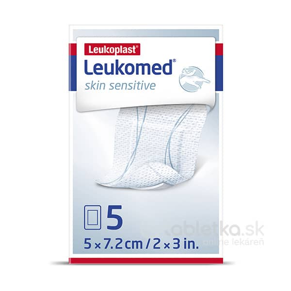 E-shop Leukoplast Leukomed Skin Sensitive sterilná náplasť 5x7,2cm, 5ks