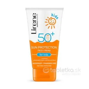 Lirene SUN Protection Kids SPF 50+ opaľovací krém na tvár pre deti 50ml