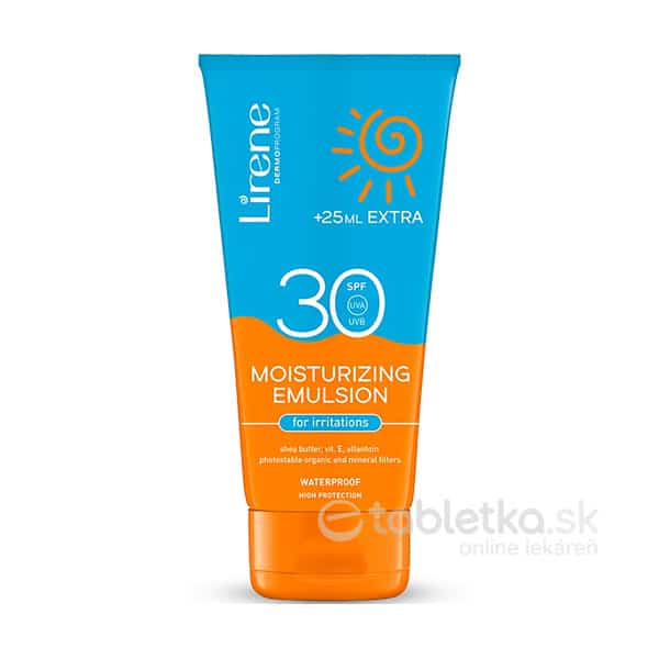 Lirene SUN Protection SPF 30 hydratačná emulzia na opaľovanie 175ml