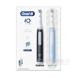 Oral-B elektrické zubné kefky iO Series 3 Matt Black&Ice Blue