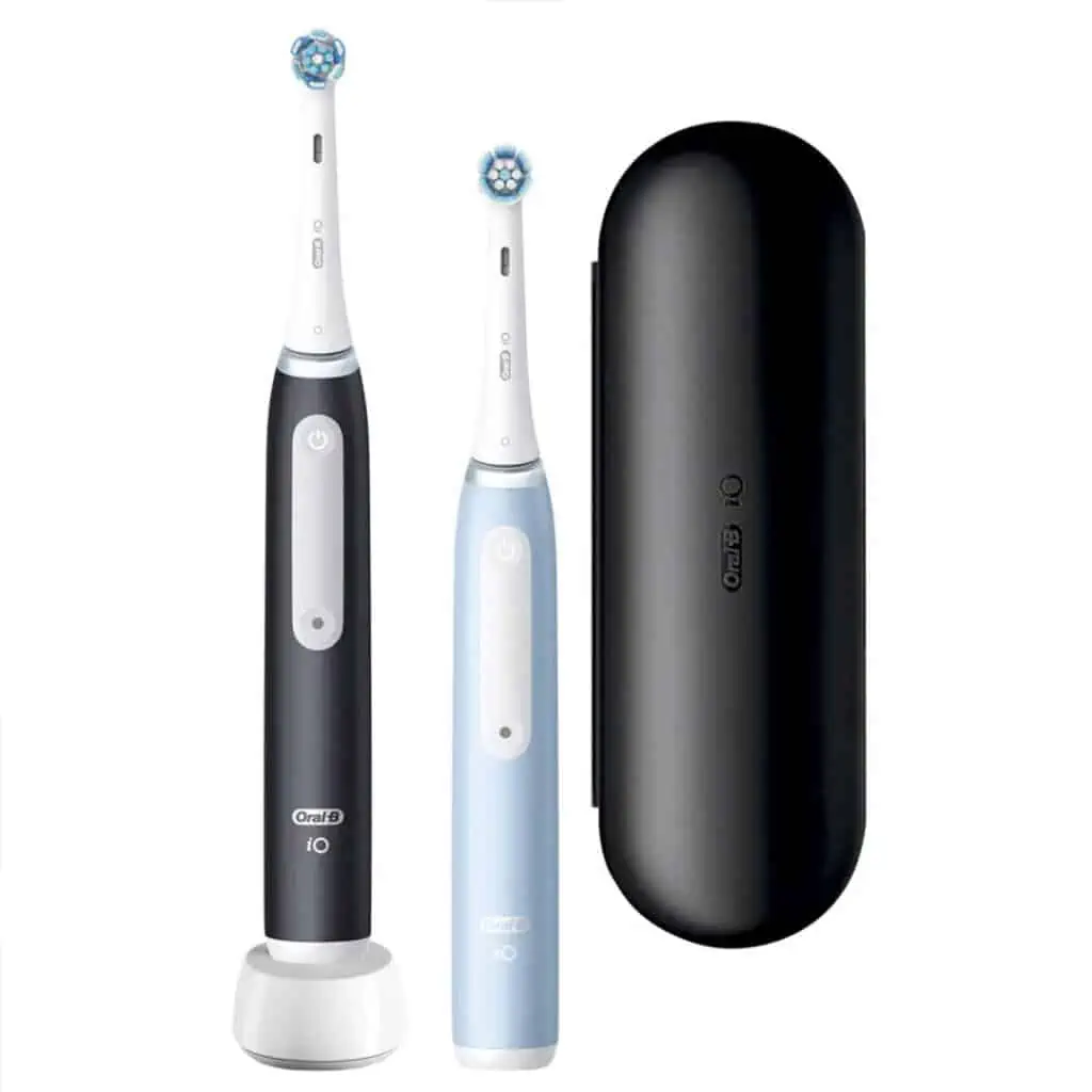 Zloženie setu Oral-B iO Series 4 Matt Black&Ice Blue