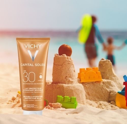 Hydratačné mlieko na opaľovanie na tvár a telo od Vichy SPF 30
