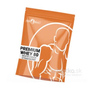 Proteín Premium Whey 80 biela čok.+jahoda 1kg