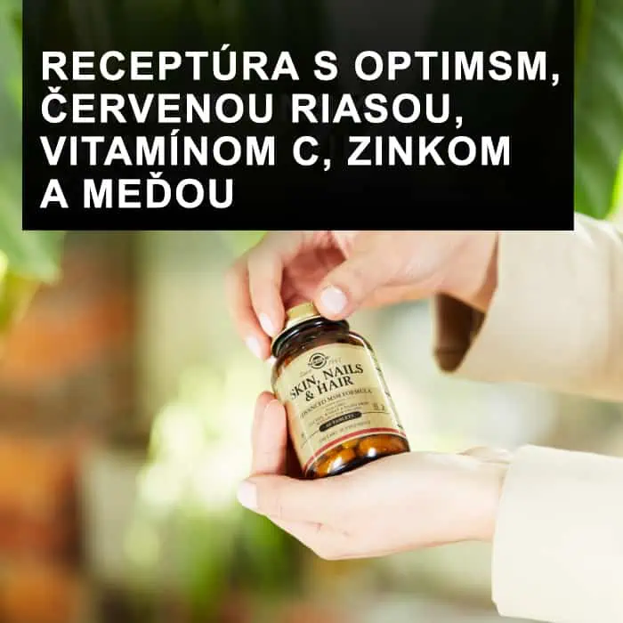 Solgar receptúra s OptiMSM, červenou riasou, vitamínom C, zinkom a meďou