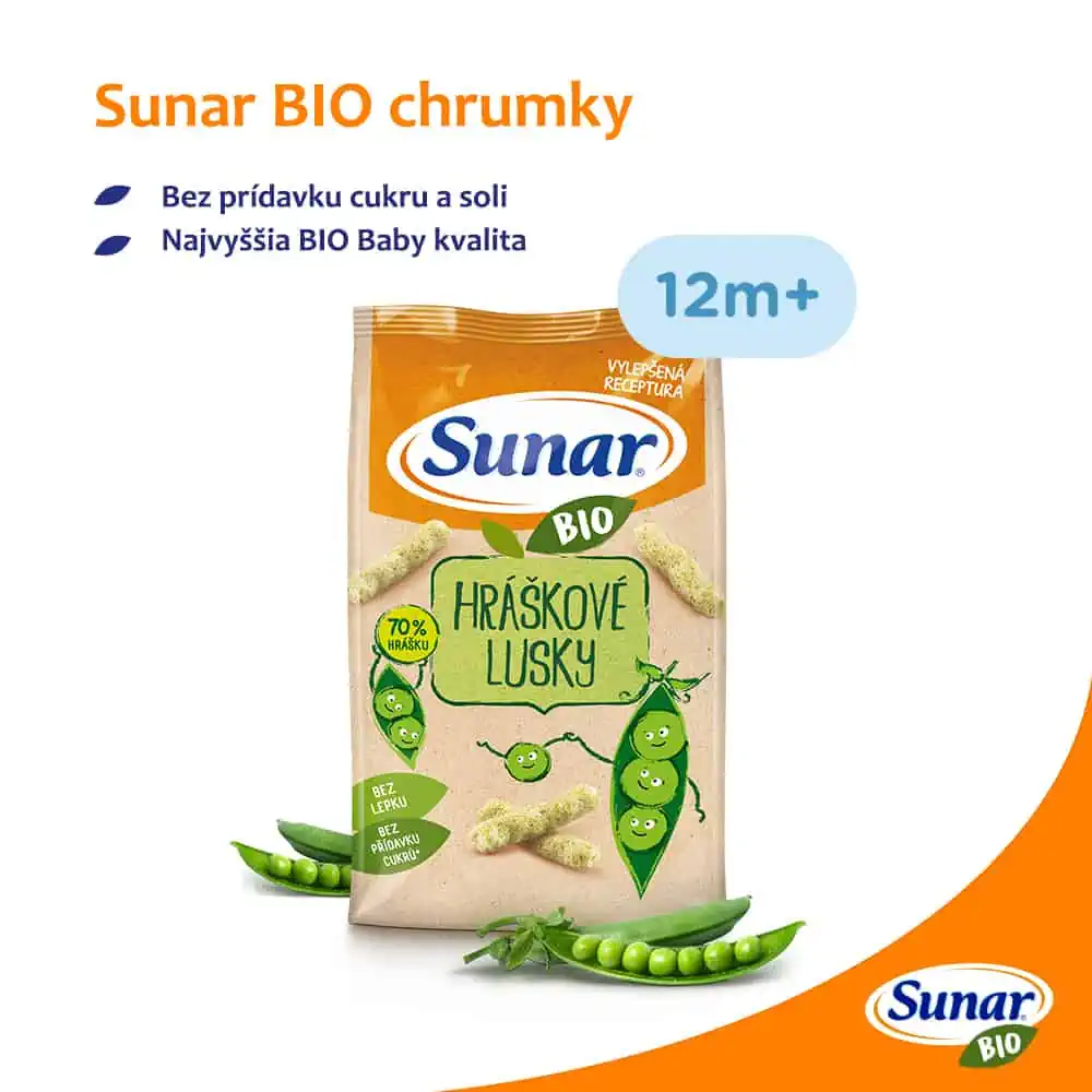 Sunar BIO chrumky Hráškové struky 45g