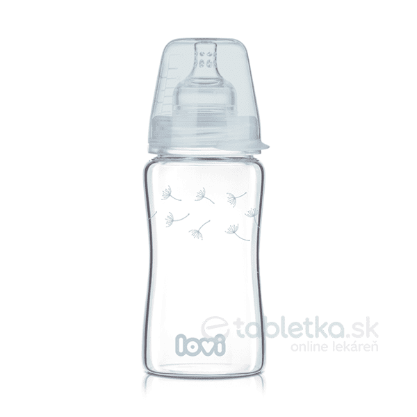 E-shop LOVI dojčenská fľaša Botanic glass 3m+, 250ml
