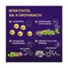 Slovenská infografika Barny's HypnoX KompleX MELATONÍN 30 kapsúl, štyri úrovne spánku, vitamíny B, melatonín, diagramy.