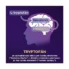 Schéma zobrazujúca premenu L-tryptofánu na serotonín a melatonín v mozgu, so slovenskými popismi, HypnoX KompleX.