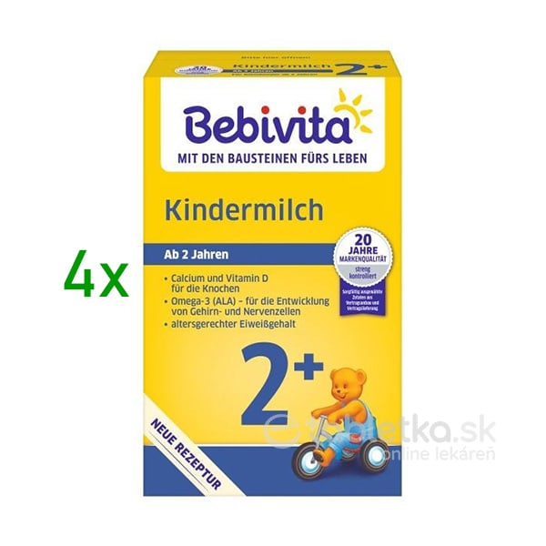 E-shop Bebivita Junior 2+, detské mlieko 24m+, 4x500g