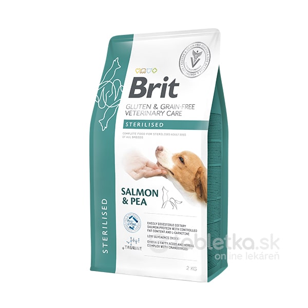 E-shop Brit Veterinary Diets GF dog Sterilised 2kg