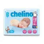 Chelino T2 detské plienky s dermo ochranou 28ks, 3-6kg