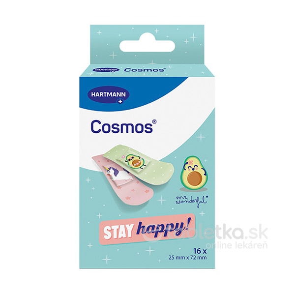 E-shop Cosmos Mr. Wonderful vodeodolná náplasť (Stay Happy) 25x72mm 16ks