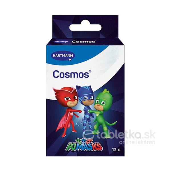 E-shop Cosmos PJ Masks vodeodolná náplasť pre deti (3 veľkosti) 12ks