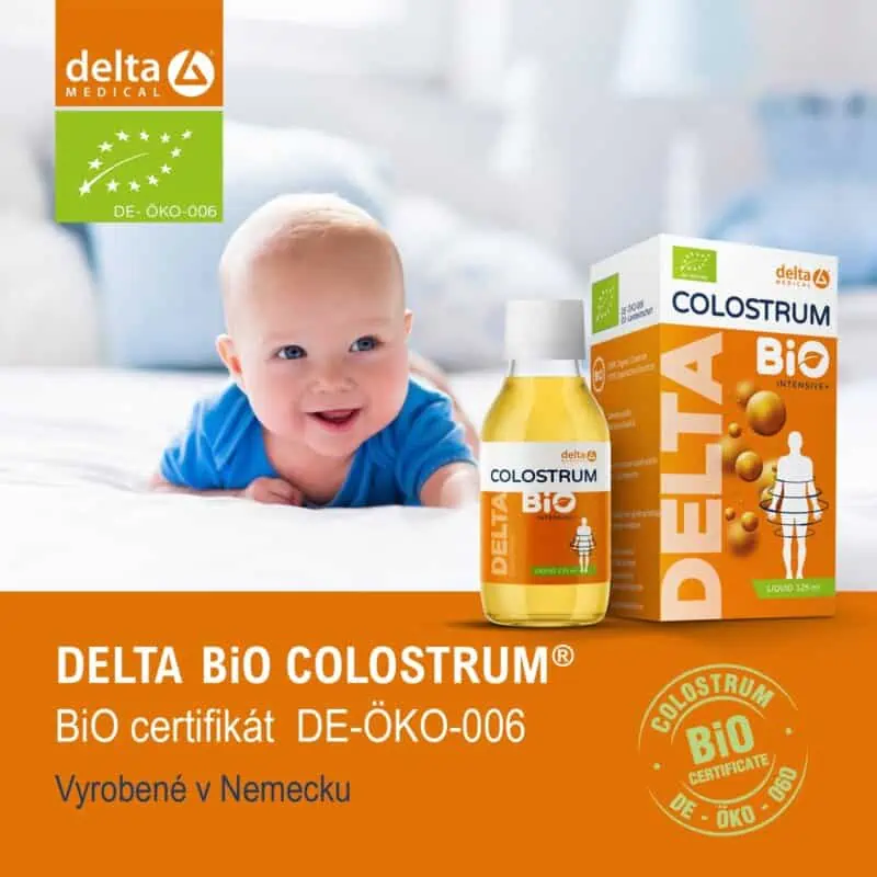 DELTA BiO COLOSTRUM ORGANIC vhodné najmä pri akútnych stavoch