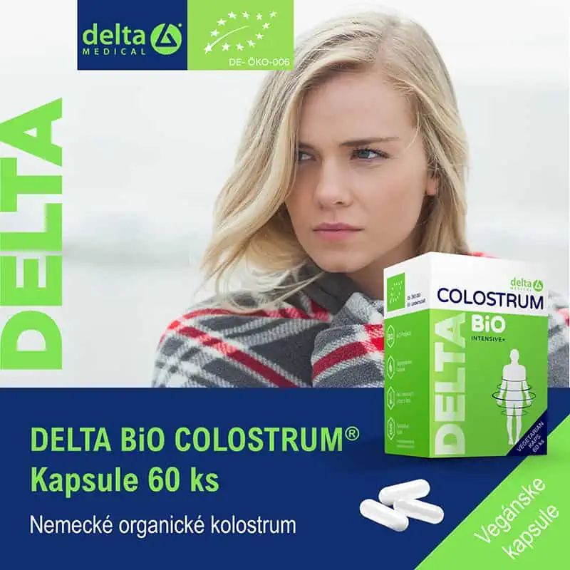 DELTA COLOSTRUM 100% BiO Kapsuly organické s certifikátom DE-ÖKO-060