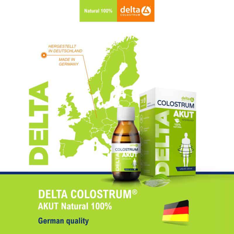 DELTA COLOSTRUM AKUT 100% Natural tekuté kolostrum s nemeckým pôvodom