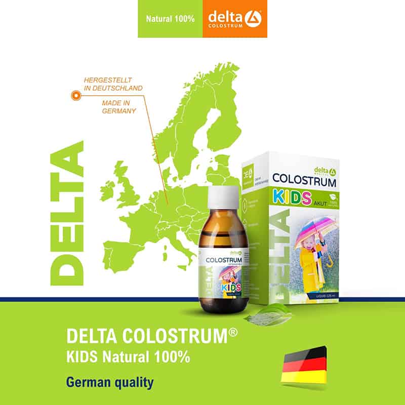 DELTA COLOSTRUM KIDS 100% Natural tekuté kolostrum s nemeckým pôvodom
