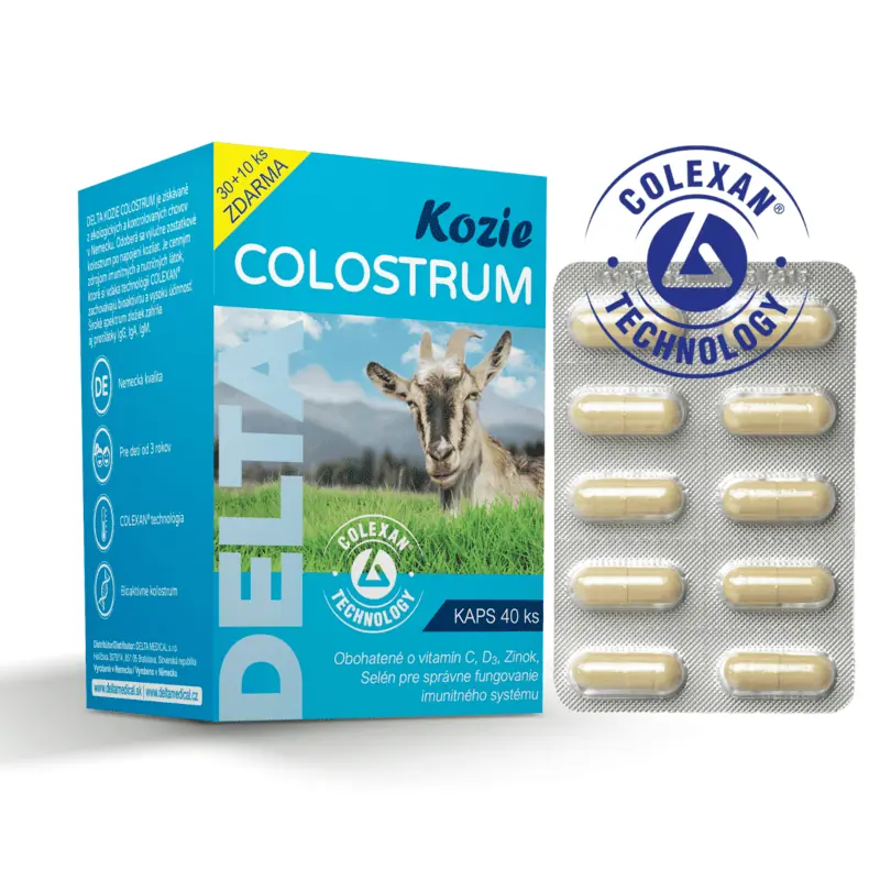 DELTA COLOSTRUM Kozie pripravené s pomocou technológie Colexan