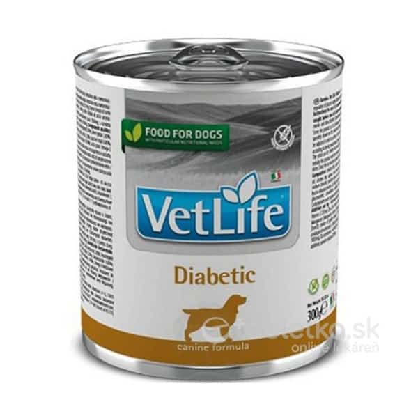 Farmina Vet Life dog diabetic konzerva pre psy 300g