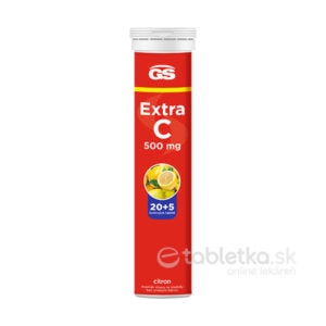 GS Extra C 500 eff.tbl. citrón 20+5ks
