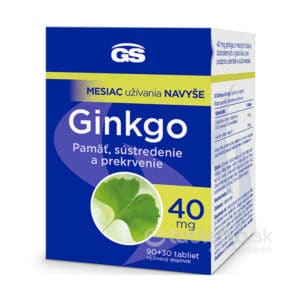GS Ginkgo 60mg s horčíkom darček 2023 90+30tbl