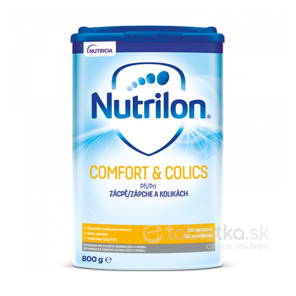 E-shop Nutrilon COMFORT & COLICS špeciálna mliečna výživa v prášku (od narodenia) 800g
