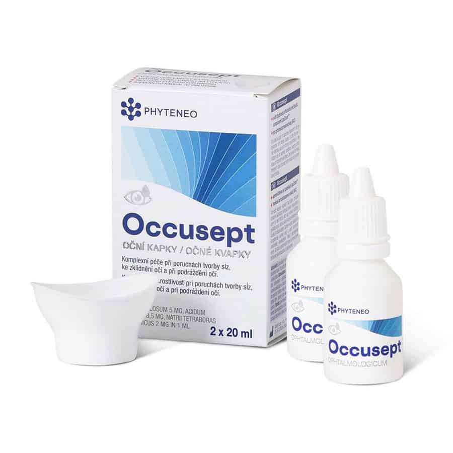 Occusept - očné kvapky od značky Phyteneo, balenie 2 x 20 ml