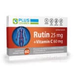 PLUS LEKÁREŇ Rutín 25mg + Vitamín C 60mg 60tbl