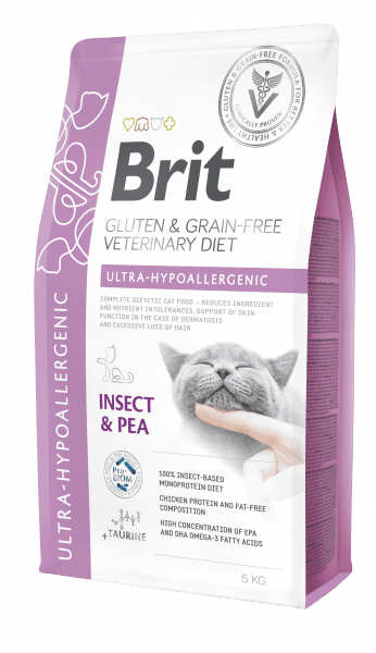 Veterinárna diéta Brit Veterinary Diets GF cat Ultra-Hypoallergenic 2kg