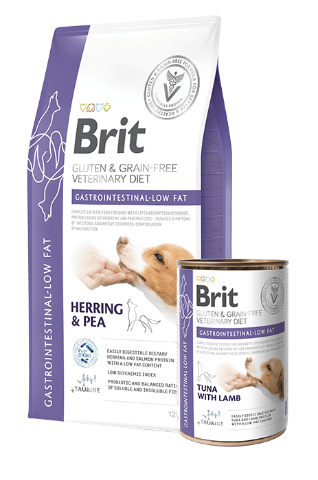 Veterinárne diéty Brit Veterinary Diets GF dog Gastrointestinal LOW FAT