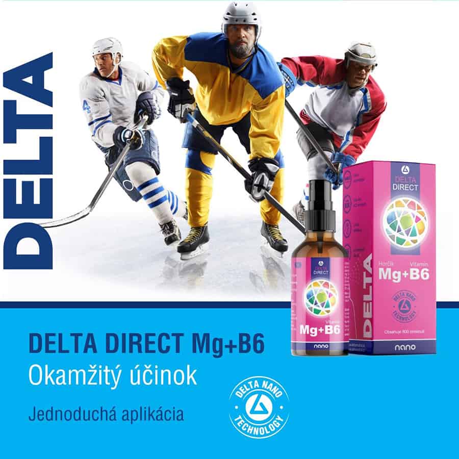 Výhody spreja DELTA DIRECT Mg + B6