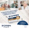 Reklama na BIOPRON Premium 30 kapsúl odporúča užívať baktérie a vlákninu po kolonoskopii. Text v slovenčine, obrázky starších ľudí.