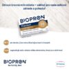 Krabička BIOPRON Premium 30 kapsúl s textom v slovenčine o mikrobiote čriev a produkcii serotonínu v črevách