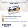 Krabička BIOPRON Premium 30 kapsúl s informáciami o význame črevnej mikrobioty, počtu imunitných buniek a druhoch baktérií.