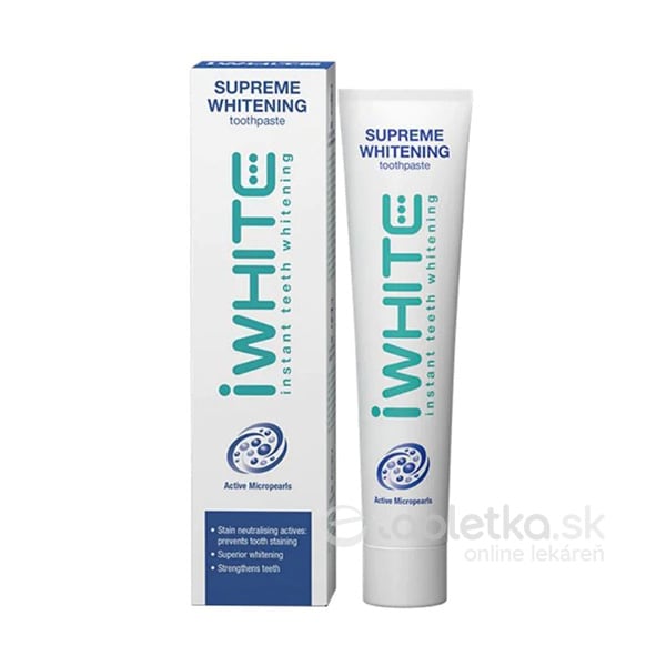 E-shop iWHITE Supreme Whitening bieliaca zubná pasta 75ml