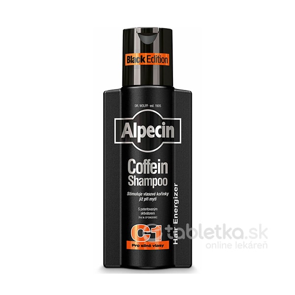 E-shop Alpecin Coffein Shampoo C1 Black Edition proti vypadávaniu vlasov 375ml