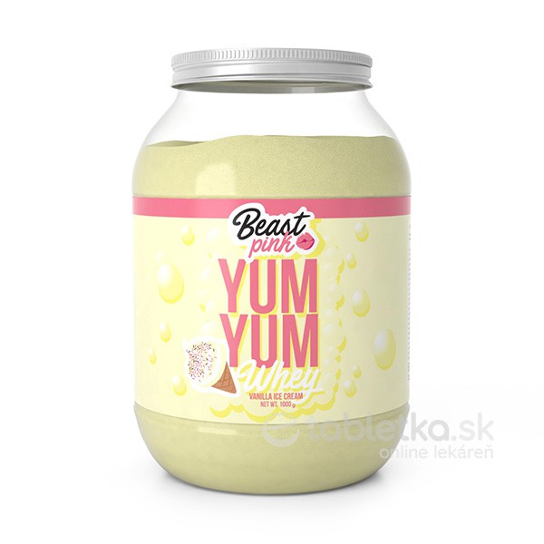 E-shop BeastPink Yum Yum Whey PROTEIN Vanilla Ice Cream proteínový prášok 1000g