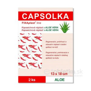 CAPSOLKA Kapsaicínová náplasť s ALOE VERA - 2ks