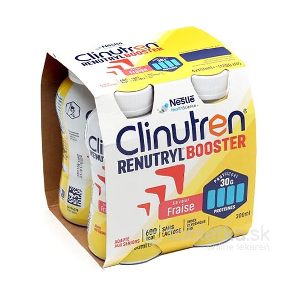 E-shop Clinutren RENUTRYL BOOSTER jahodová príchuť 4x300ml