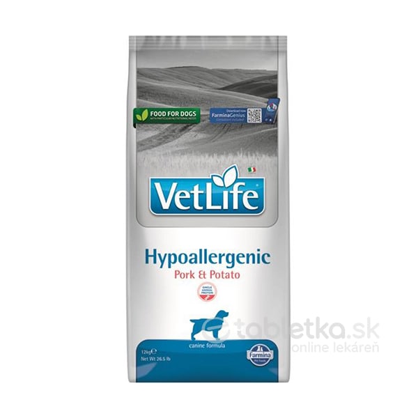 E-shop Farmina Vet Life dog hypoallergenic, pork & potato 12kg