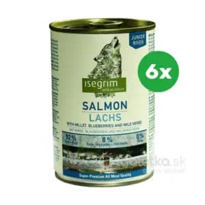 Isegrim Dog Adult Salmon+Millet konzerva pre psy 6x400g