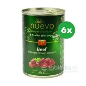 Nuevo Dog Adult Beef konzerva pre psy 6x400g